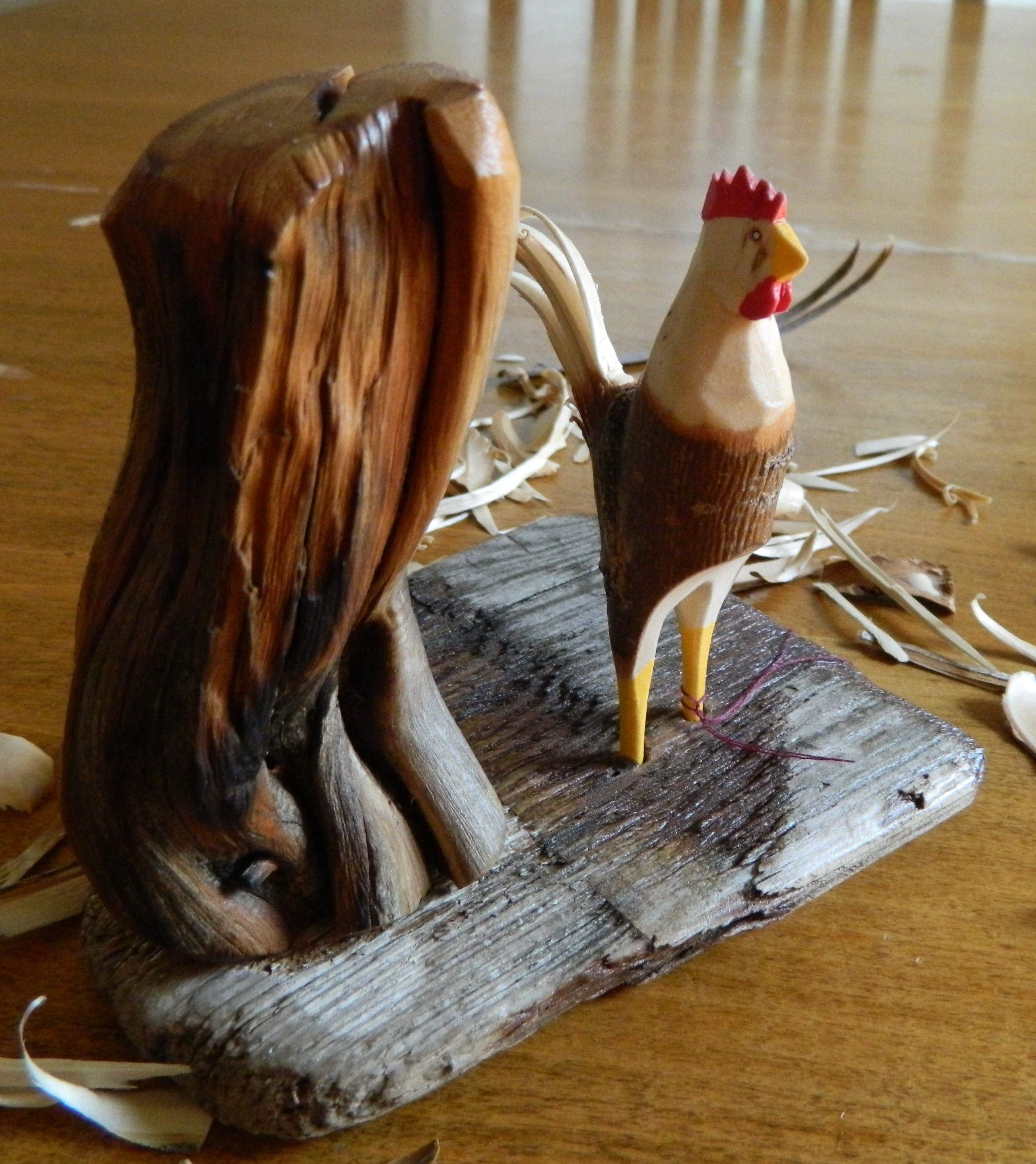 Carved Rooster #0066